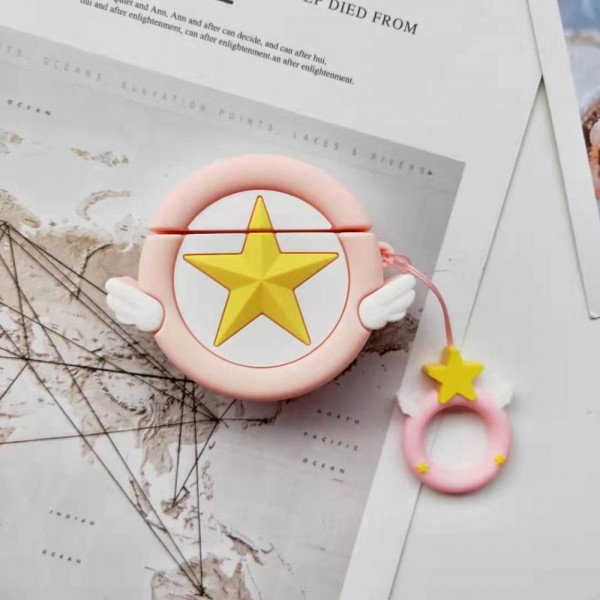 Wholesale Cute Design Cartoon Silicone Cover Skin for Airpod (1 / 2) Charging Case (Dream Star)